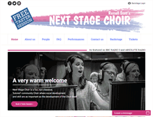 Tablet Screenshot of nextstagechoir.com